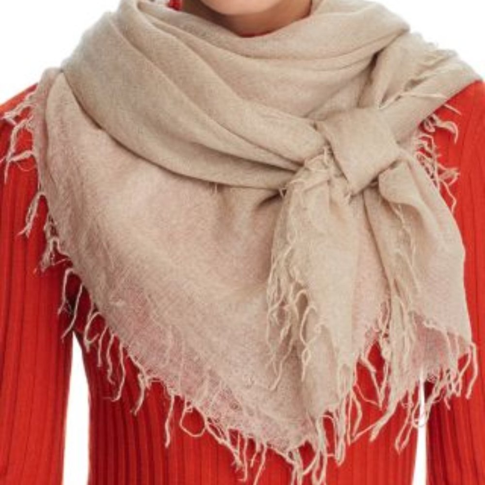 Chan Luu Metallic Cashmere & Silk Scarf